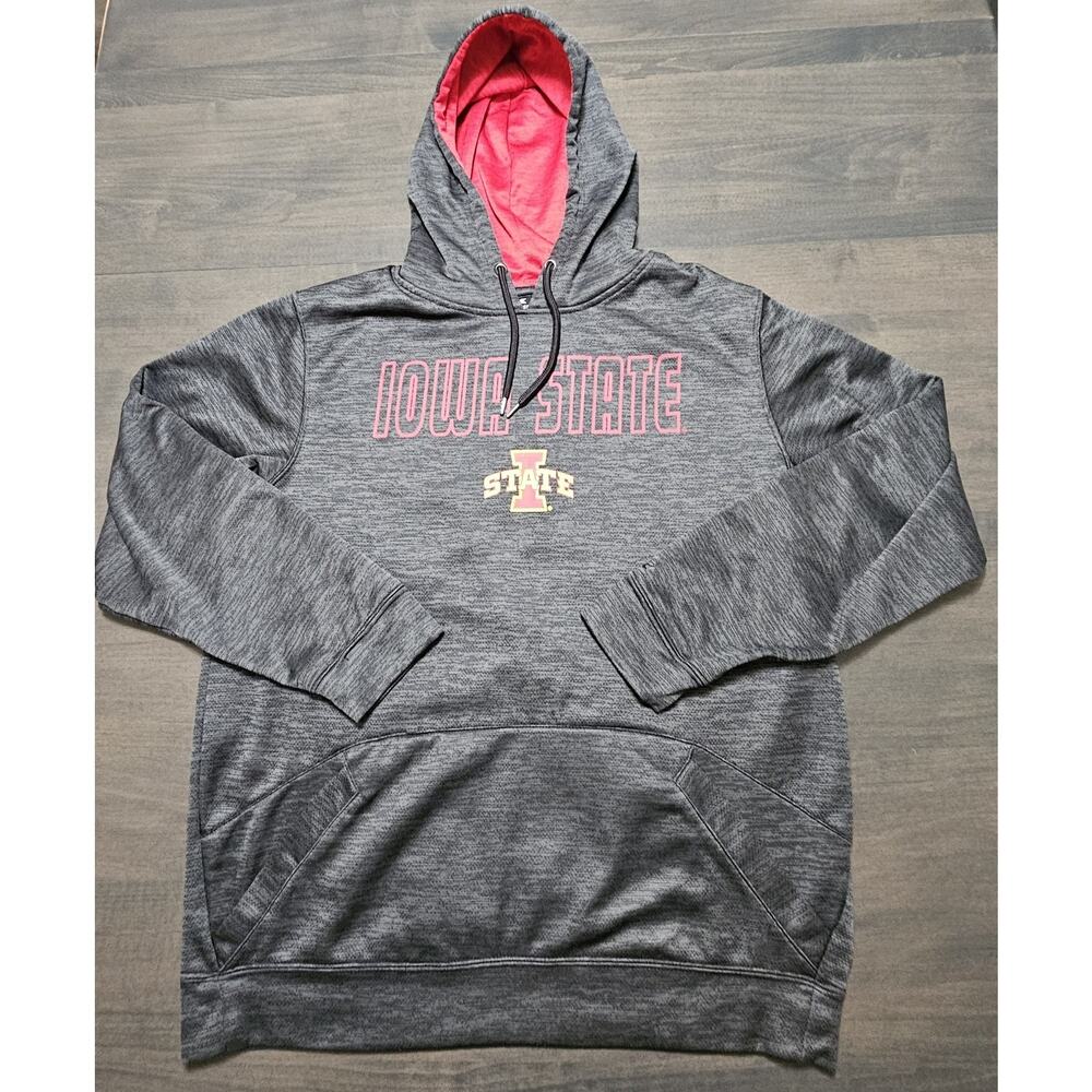 Iowa State Cyclones Colosseum Sweatshirt Pullover Hoodie Men's Size Large Gray